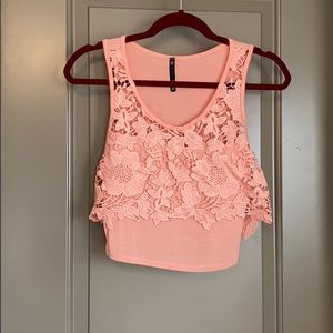 lace overlay tank